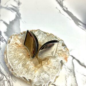 Silver Geometric Earing